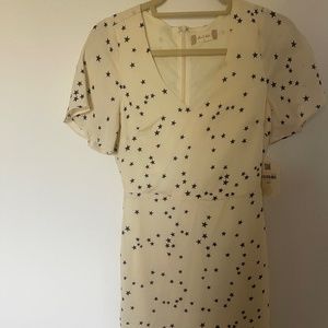 BNWT Altar’d State Star Print Ruffle Mini Dress